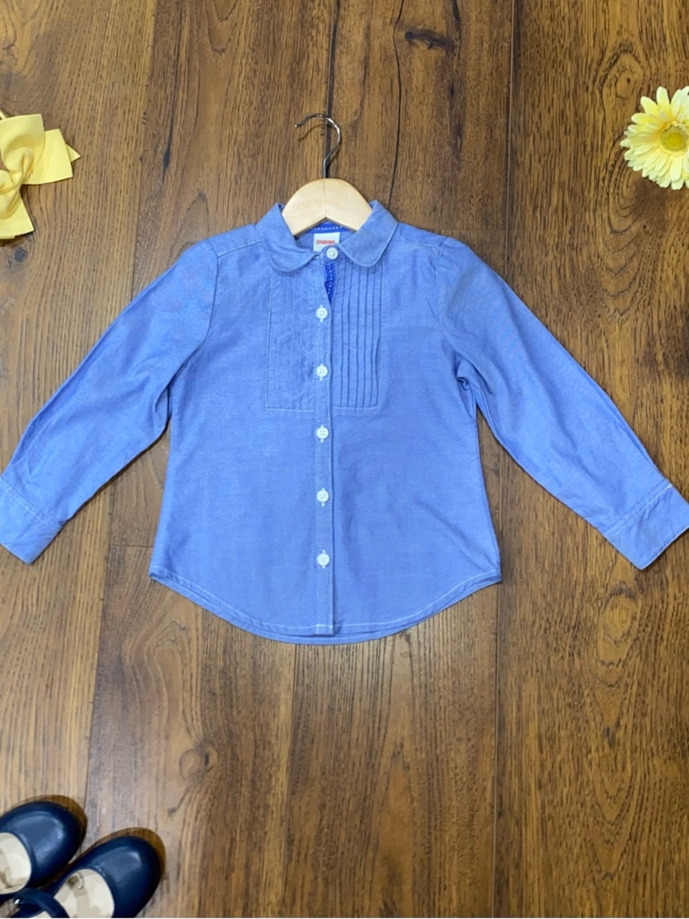 Gymboree Girls ‘Flower Showers’ 3-Piece Set Blouse, Skirt, Leggings Size 4 - Picture 2 of 14